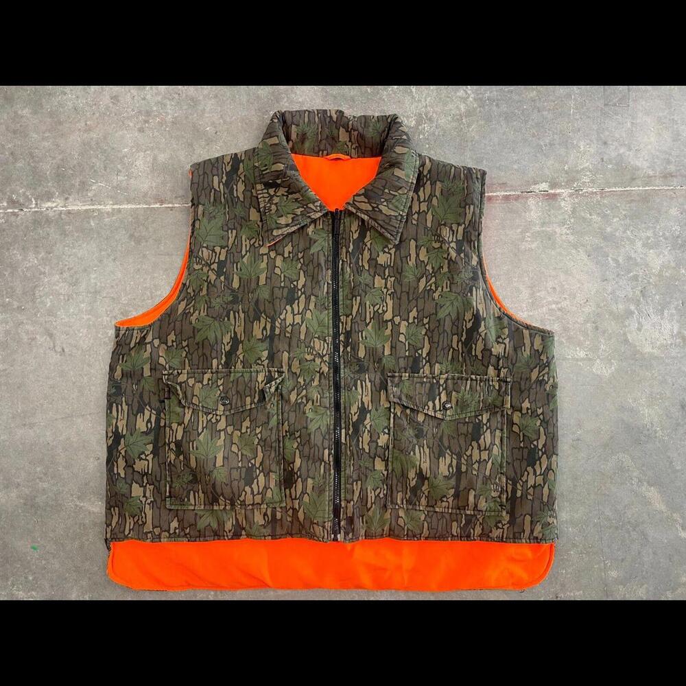 CONCEAL BRAND MOSSY OAK CAMO REVERSIBLE HUNTING VEST SZ 2XL MENS JUMPER
